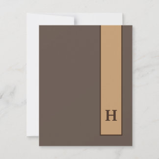 Carte De Remerciements Papeterie personnelle pour hommes minimaliste avec