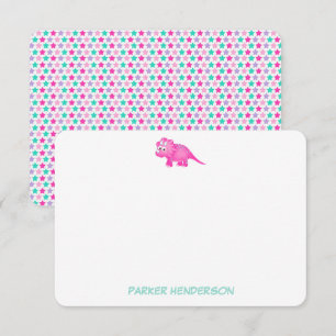 Carte De Remerciements Papeterie pour bébé rose personnalisée