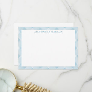 Carte De Remerciements Papier à lettres pour bébé bleu personnalisé