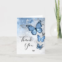 Papillon Bleu Bébé Argenté Élégant Plié