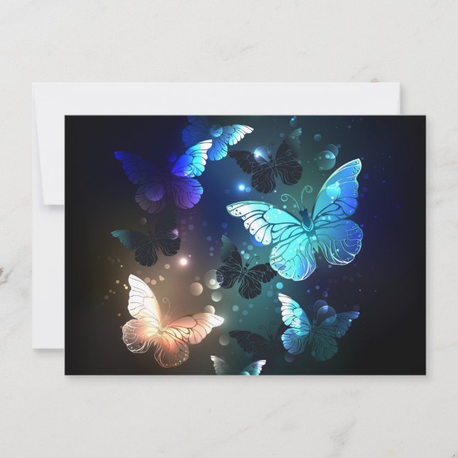 Carte De Remerciements Papillon de nuit (Devant)