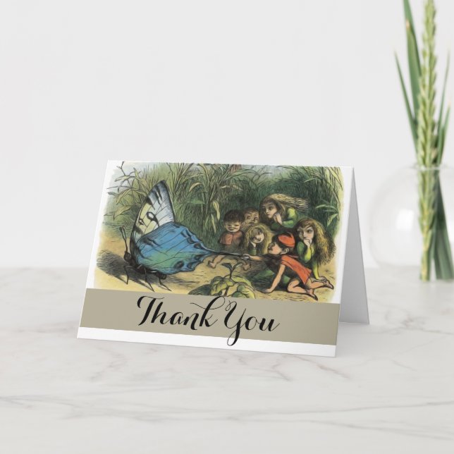 Carte De Remerciements Papillon Elfe Illustration Cute Elfes Papillons (Devant)