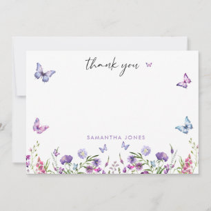 Carte De Remerciements Papillons Modernes Baby Shower Nuptial