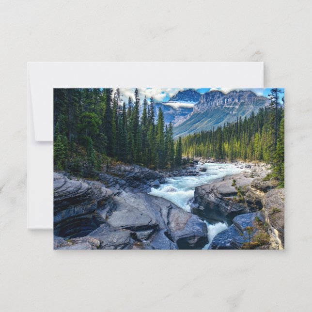 Carte De Remerciements Parc national Banff Alberta Canada (Devant)