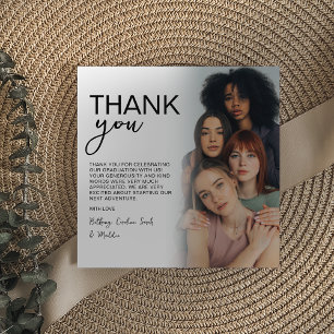 Carte De Remerciements Partie de graduation du groupe photographique à do
