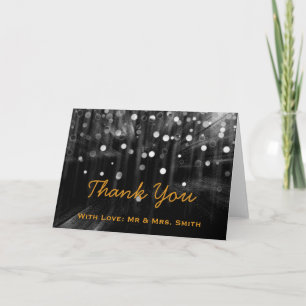 Carte De Remerciements Parties scintillant Lumière Moderne Confetti Étinc