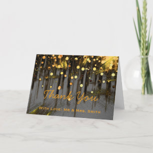 Carte De Remerciements Parties scintillant Lumière Moderne Confetti Étinc