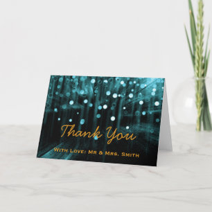 Carte De Remerciements Parties scintillant Lumière Moderne Confetti Étinc