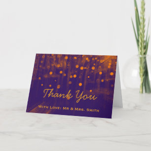 Carte De Remerciements Parties scintillant Lumière Moderne Confetti Étinc