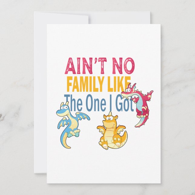 Carte De Remerciements Pas de famille comme celle que j'ai (Devant)