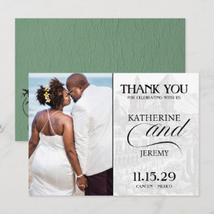 Carte De Remerciements Passeport Mexique Vert