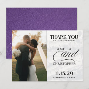 Carte De Remerciements Passeport Purple California