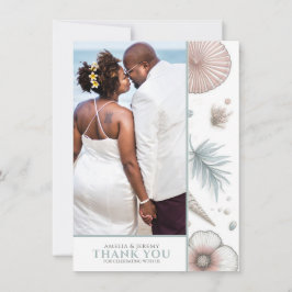 Carte De Remerciements Pastel Beach Enregistrer La Date