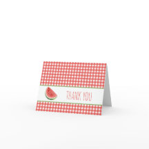 Pastèque d'été et carreaux Gingham rouge