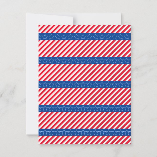 Carte De Remerciements patriotique américain (Devant)