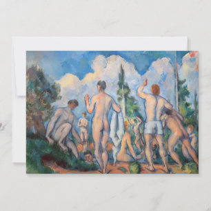 Carte De Remerciements Paul Cezanne - Baigneurs