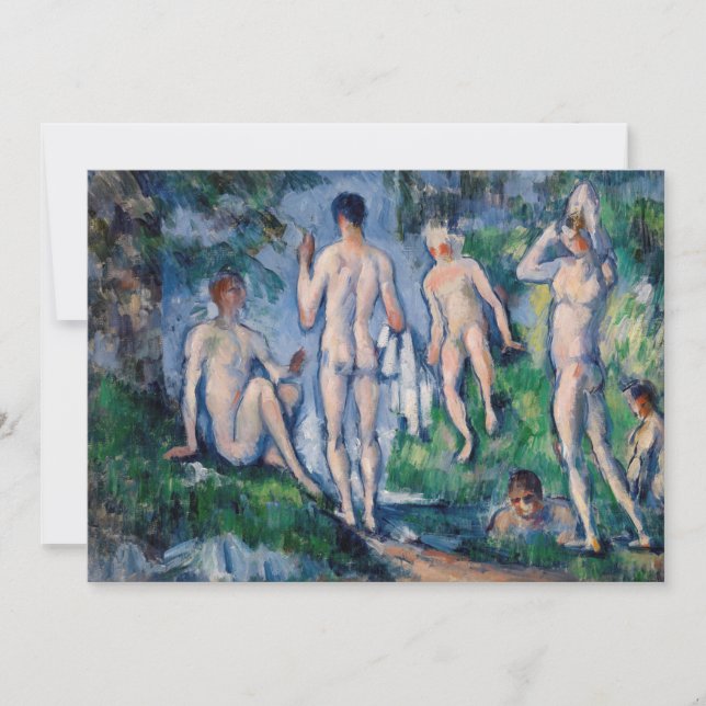Carte De Remerciements Paul Cezanne - Groupe des Bathères (Devant)
