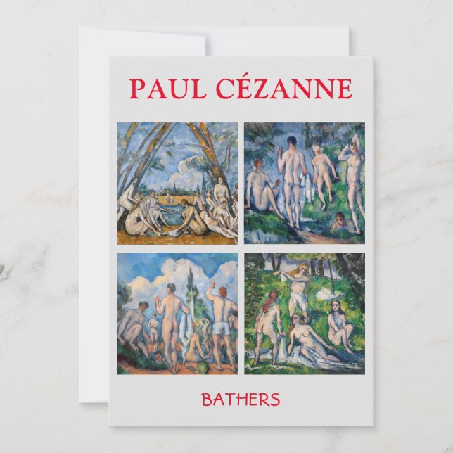 Carte De Remerciements Paul Cezanne - Sélection des chefs-d'oeuvre de Bat (Devant)
