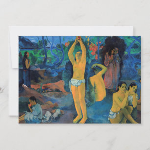 Carte De Remerciements Paul Gauguin - D'Où Sommes-Nous Venus ?