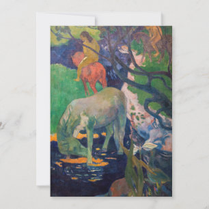 Carte De Remerciements Paul Gauguin - Le Cheval Blanc