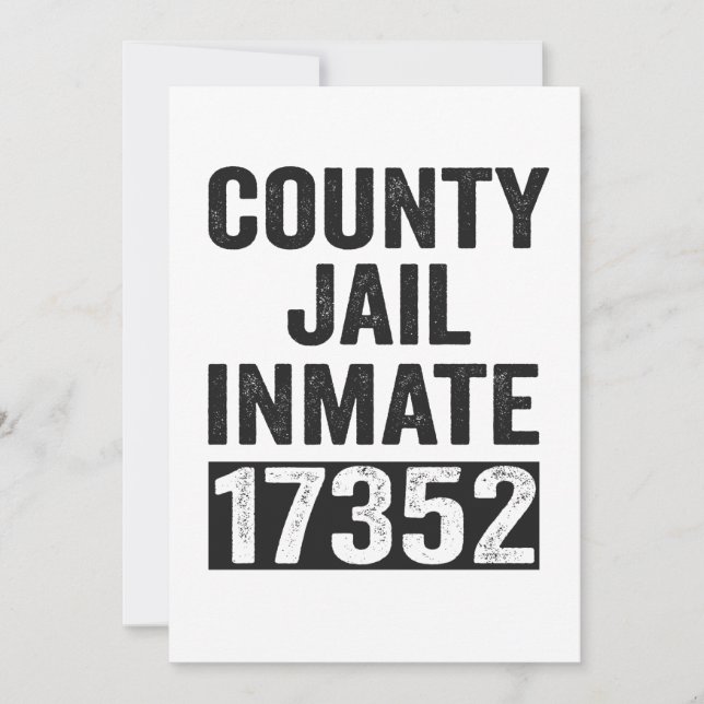 Carte De Remerciements Pays Prison Détenu 17352 Drôle Halloween Prison (Devant)