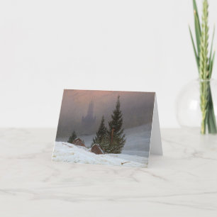Carte De Remerciements Paysage d'hiver par Caspar David Friedrich