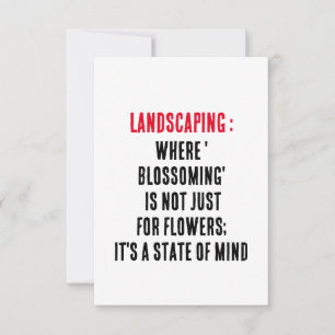 Carte De Remerciements Paysage Là où "floraison" n'est pas seulement pour