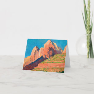 Carte De Remerciements Paysage, Parc national de Sion par Maynard Dixon