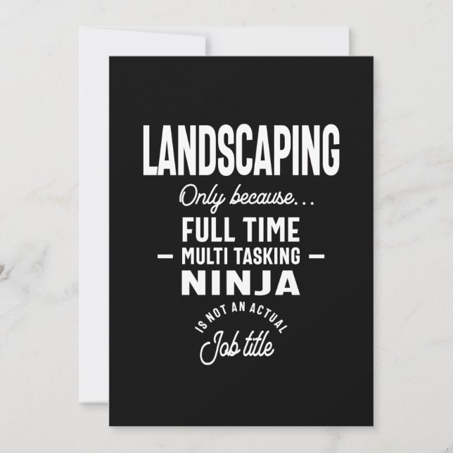 Carte De Remerciements Paysage Titre du travail Cadeau (Devant)
