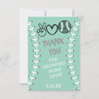 Peace Love Softball Anniversaire