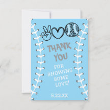 Peace Love Softball Anniversaire