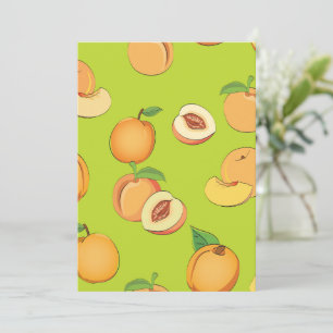 Carte De Remerciements Peach Pattern 4