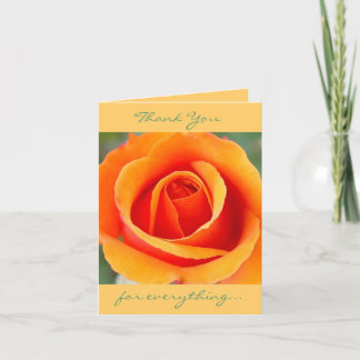 Carte De Remerciements Pêche/carte de remerciements orange