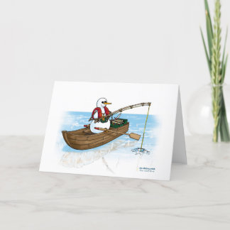 Carte De Remerciements Pêche sur glace sur glace