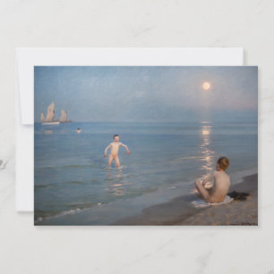 Carte De Remerciements Peder Severin Kroyer - Garçons Se baigner à Skagen