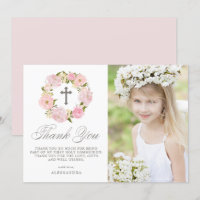 Peine rose rousse Wreath Gris Première Communion s