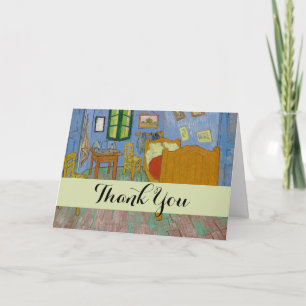Carte De Remerciements Peinture de la chambre de Vincent Van Gogh