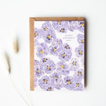 Pensées violettes Fête des Mères
