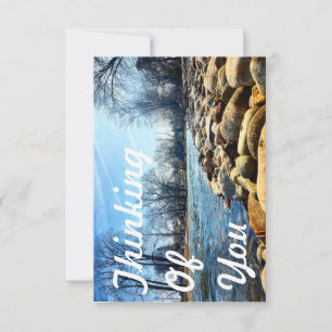 Carte De Remerciements Penser à vous (près de la rivière)