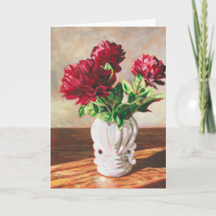 Carte De Remerciements Peonies d'après-midi -