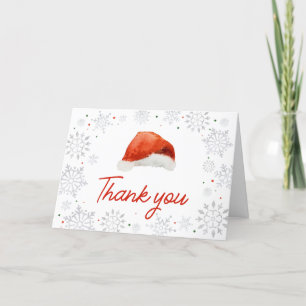Carte De Remerciements Père Noël Baby Casquette Baby shower