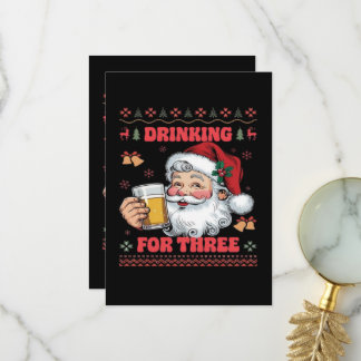 Carte De Remerciements Père Noël Couple Chirstmas