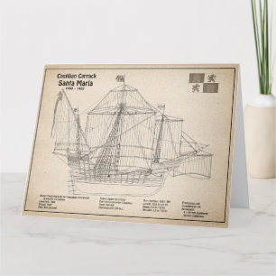 Carte De Remerciements Père Noël Maria - Plan directeur des navires SD
