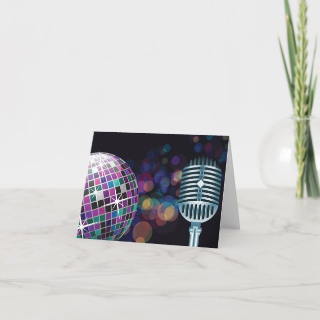 Carte De Remerciements Performance Disco (Devant)