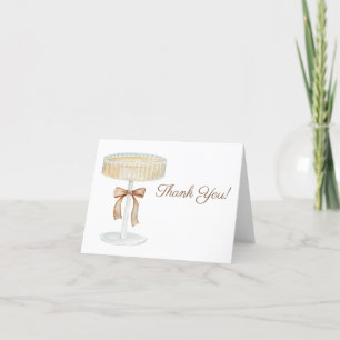 Carte De Remerciements Perles et l'amour de la douche nuptiale Prosecco