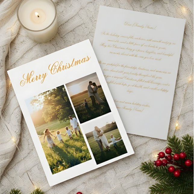 Carte De Remerciements Personalized Family Photo Christmas Card (Créateur téléchargé)
