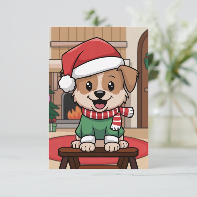 Carte De Remerciements Personalized Photo Holiday Cards (Debout devant)