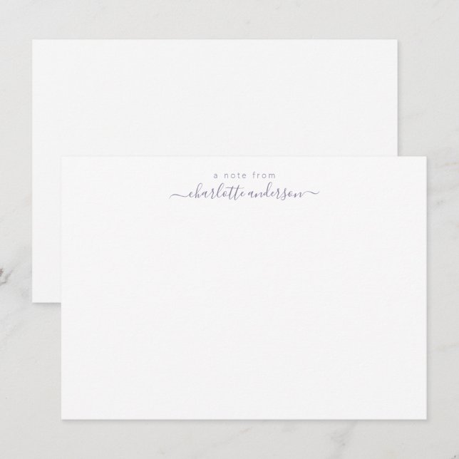 Carte De Remerciements Personnage de Lavender (Devant / Derrière)