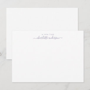 Carte De Remerciements Personnage de Lavender