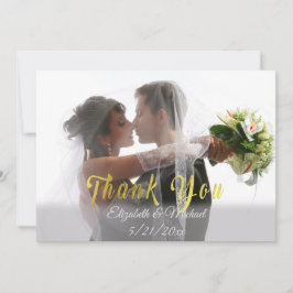 Carte de remerciements personnalisable mariage